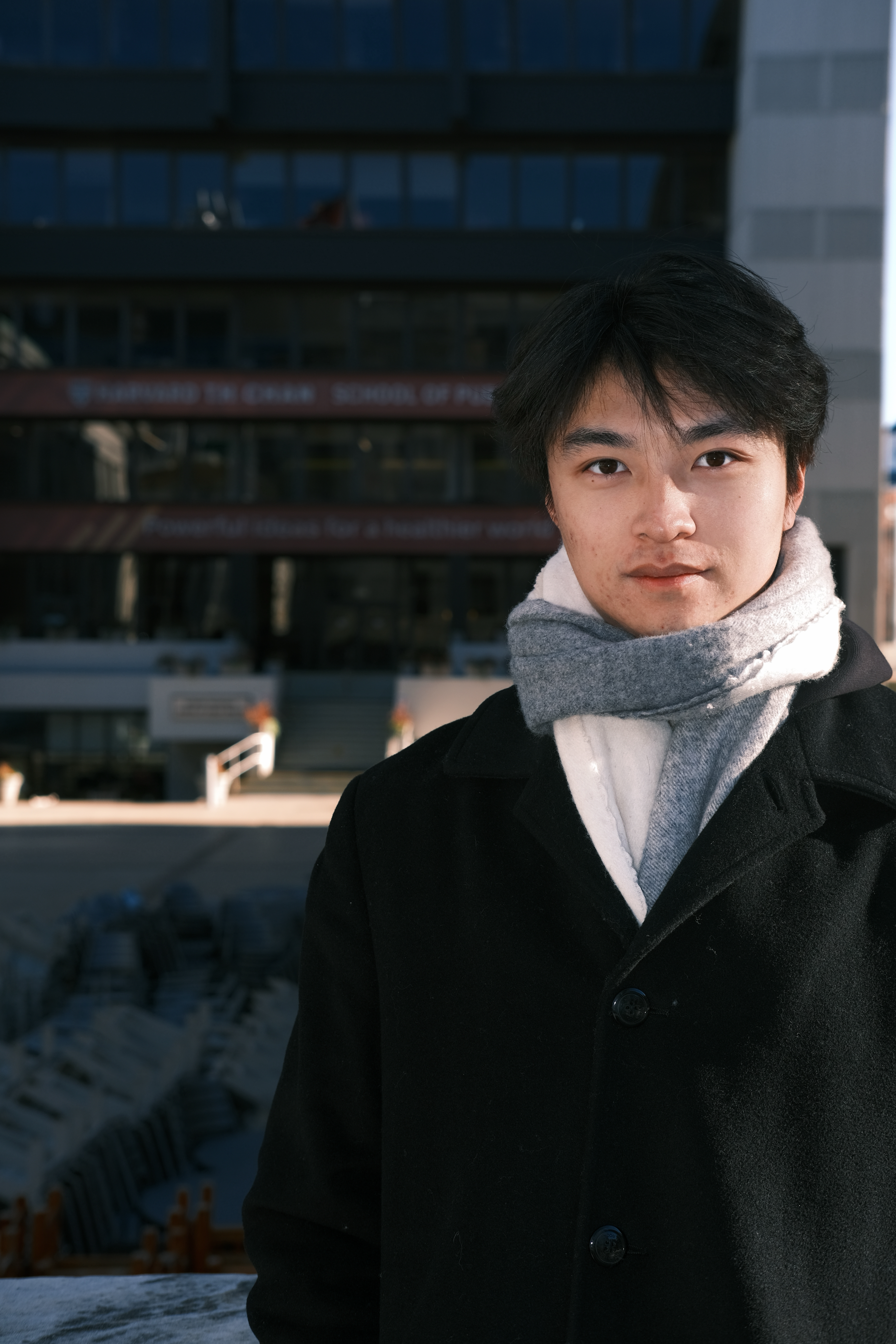 Minda Zhao outdoors on a sunny winter day
